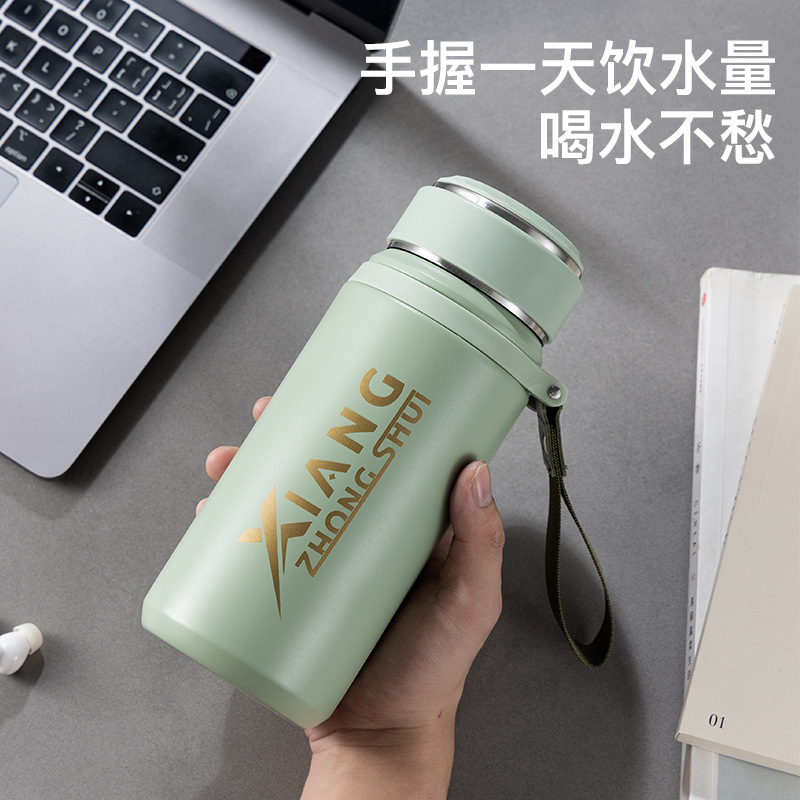 316ステンレス保温カップ大容量運動水筒ベルトロープ付き男女カップビジネスお茶カップ卸売り|undefined
