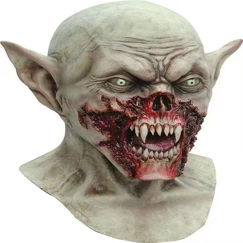 Cuentos extraños 4Vecna látex máscara luminosa cubierta de cabeza Halloween terror props fiesta image 18