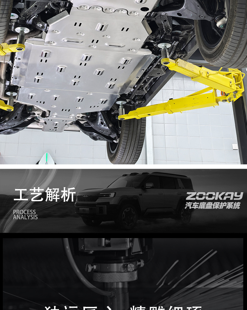 Suitable for Fangcheng Leopard 8 Full Vehicle Chassis Guard Plate Battery Water Tank Engine Lower Guard Plate Fuel Tank Chassis Armor Accessories