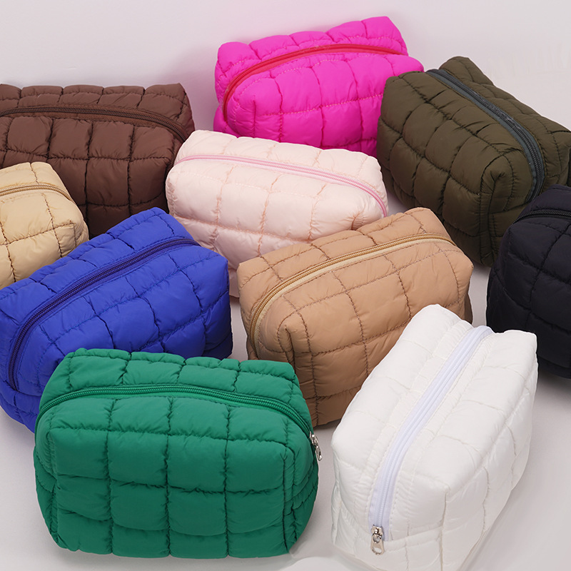 Nylon capacious cosmetic bag