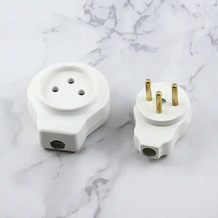 IsrAel 3 Plug Socket Connector Plug 16A 250V Power Cord Connector DetAchAble Extension Cord