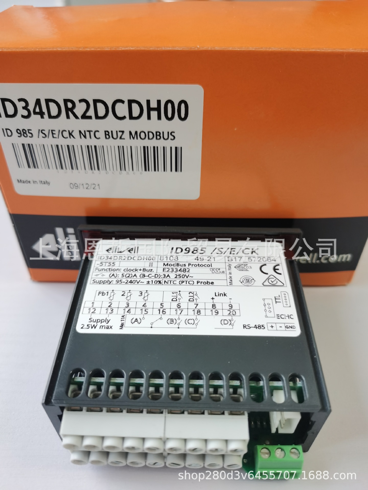 意大利eliwell温控器伊力威ID985LX，ID985/S/E/CK