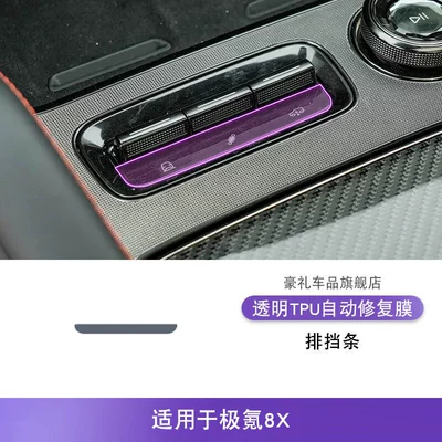Surface Transparent Tpu Protective Film, Car interior film - 26-models-of-ji-krypton-8x-gear-strips