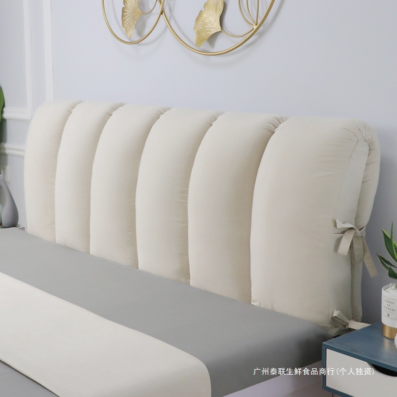 High-End Cream Style Bedside Cushion Soft Bag Backrest Headboard Cover Baby Anti-Collision Kidsren's Sponge Cushion Simple