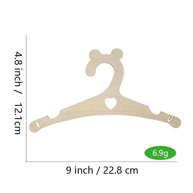 Colgador de ropa infantil de madera con diseño de oso de Amazon Tiktok, decoración colgante para el armario del cuarto infantil. image 15