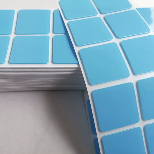 Blue Film Acrylic Traceless Double-Sided Tape Round Square Blue Transparent Film Nano Tape Cut Type High Viscosity Waterproof
