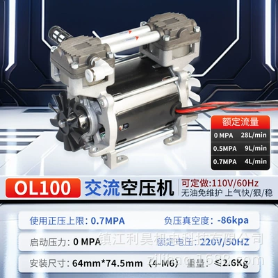 Lihao Electromechanical Ol100 Oil-Free Air Compressor 130W Large Flow Piston Type Small Positive Pressure Air Beauty Instrument (Hava kompressorları) - ol100-air-compressor