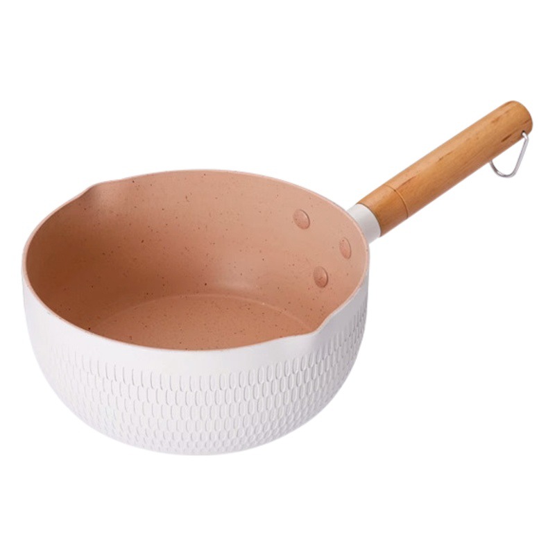 Induction Cooker Cooking Instant Noodle Maifan Stone Household Baby Non-stick Soup Pot Baby Food Small Milk Pot Japanese Style Snow Flat Pot