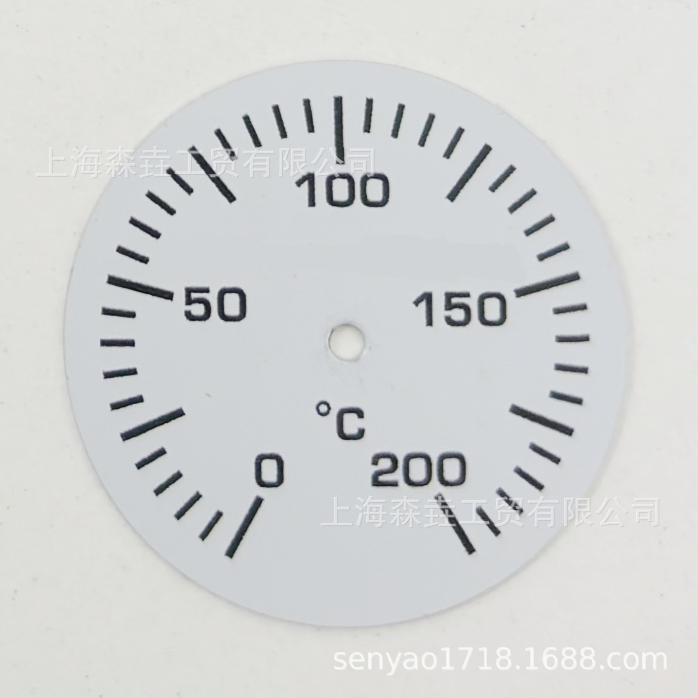 工业管道指针显示150mm轴向双金属温度计