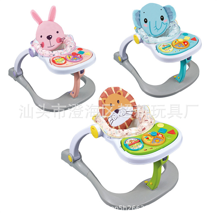 New product baby four-in-one walker trolley multi-function walker cross-border foreign trade baby dining table and chair