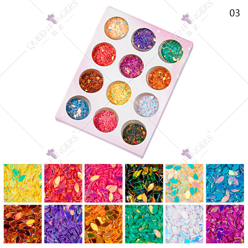 Concubina de uñas lentejuelas en línea celebridad maquillaje de ojos lentejuelas pegatinas pony chica suave maquillaje de ojos brillo pieza de perlas