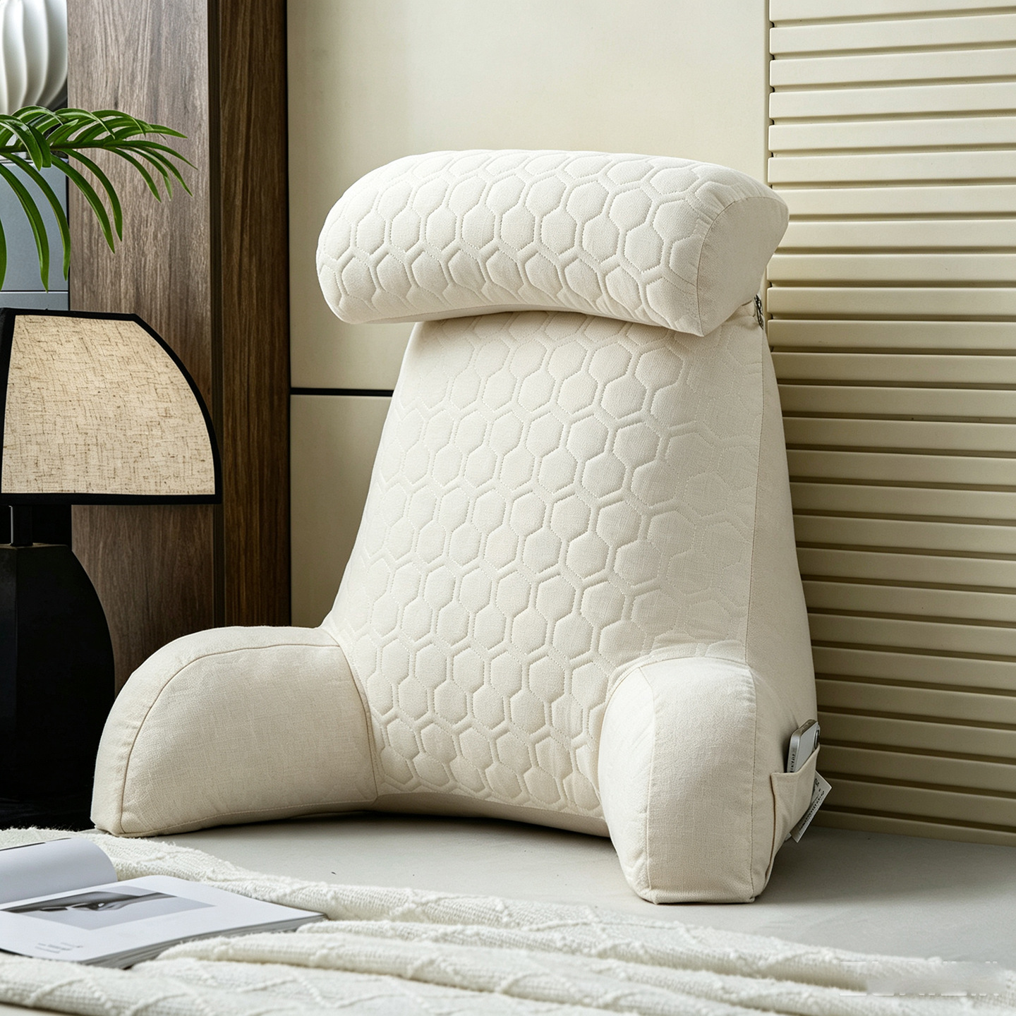 Transfronterizo Amazon cabecera bolsa de cama almohada de respaldo almohada de cuello almohada de lectura almohada de abrazo sofá almohada de cintura image 21
