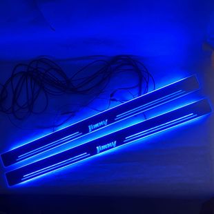 Suitable for 07-17 Jimny Jimny threshold strip with LED light streamer dynamic colorful magic color welcome pedal