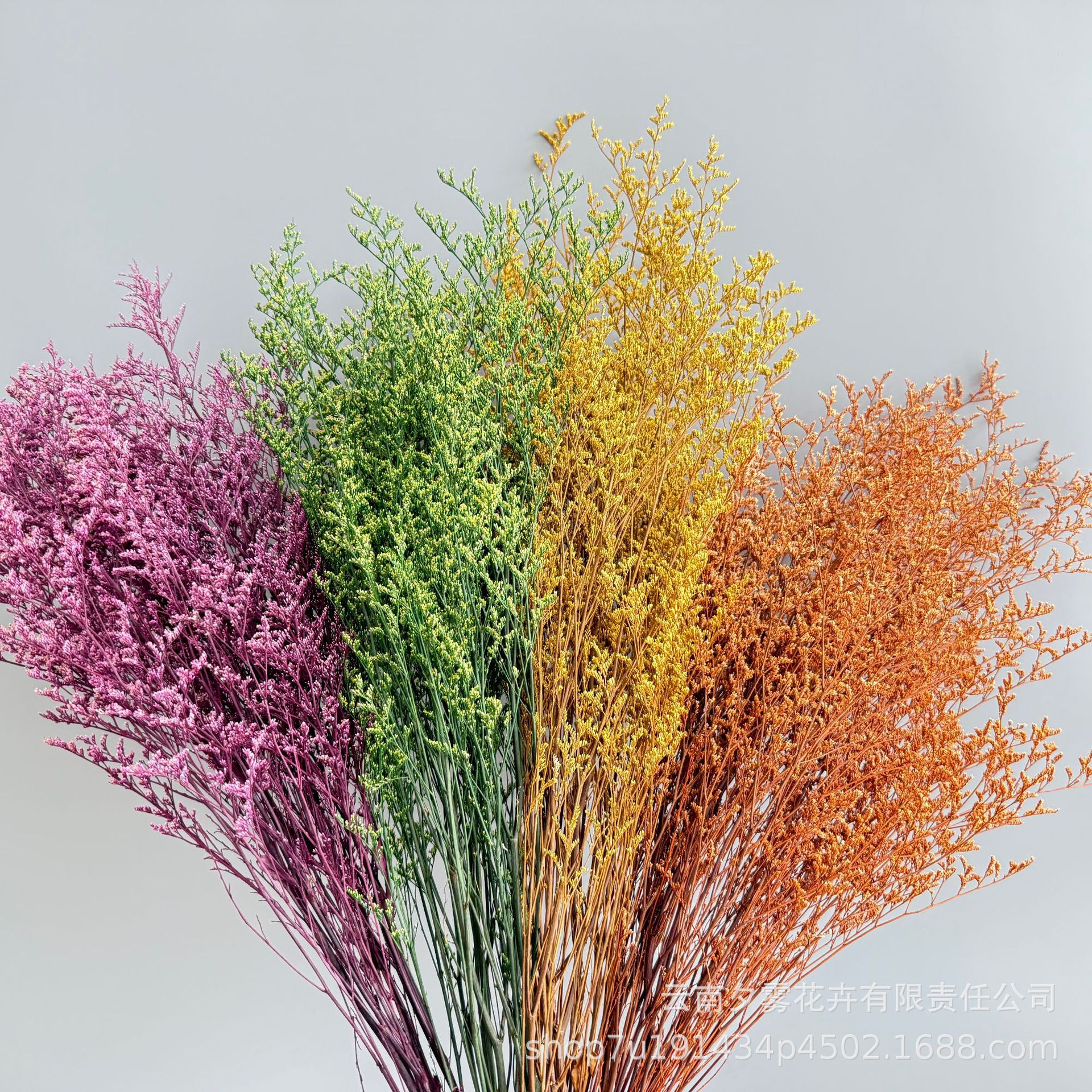 永生花吸色情人草干花真花花束厂家批发手工diy花束搭配家居装饰