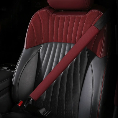 Seat belt shoulder pad | Nappa Leather Protective Cover