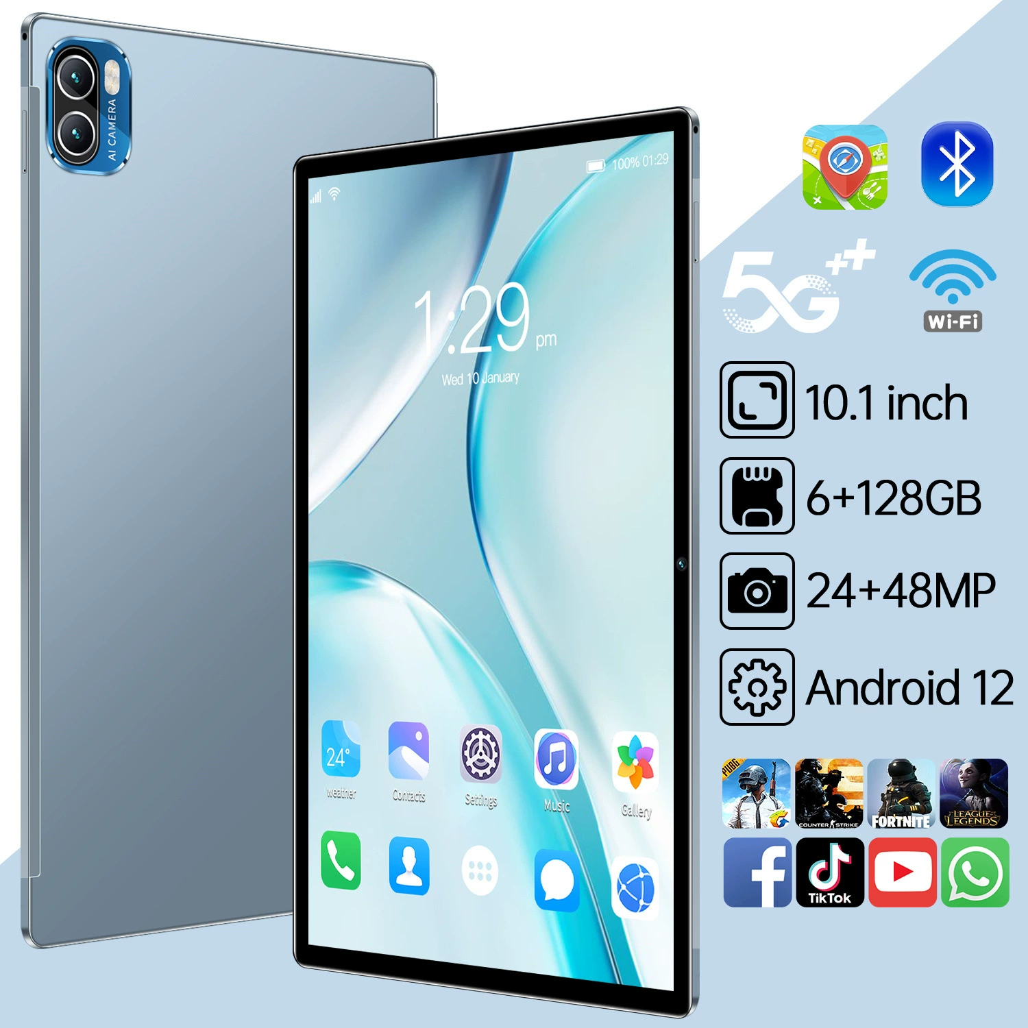 Планшетный ноутбук, без оптовой продажи, 10,1 дюйма, Android, 4G, bluetooth, поддержка функций для всех сетевых стандартов связи, (торговля через границу)