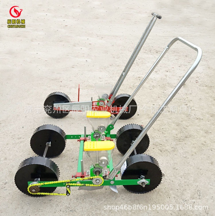 新款小型播种机免耕辣椒萝卜谷子蔬菜精播机手推多用播种机