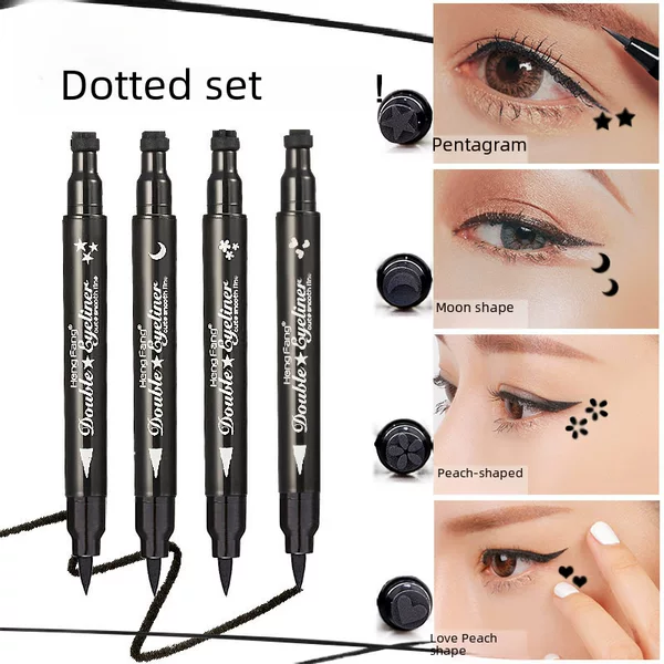 Hengfang Eyeliner Seal Double-headed Waterproof Easy-to-faint Eye Makeup Pen Makeup Embellishment Eyeliner Pen Cross-border Makeup