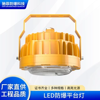 LED防爆平台灯隔爆型工业粮仓专用照明灯圆形护栏式投泛光灯具