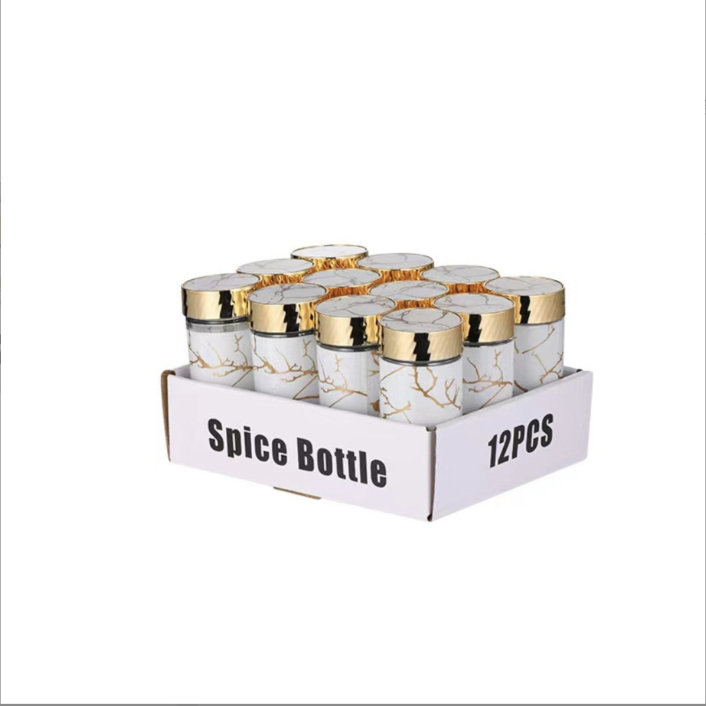 sellado a prueba de humedad peppermint condimento tanque condimento tanque condimento de vidrio de cocina caja de condimento doméstica set