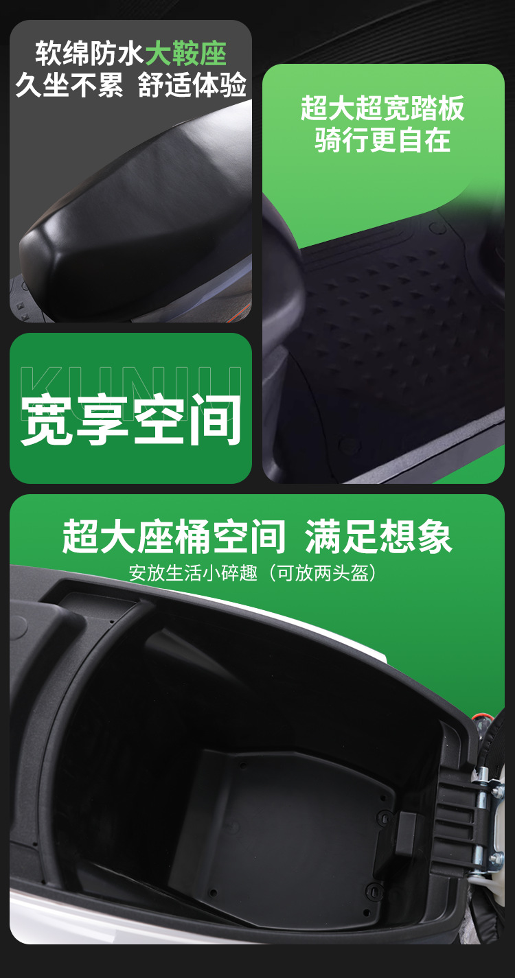 New Electric Motorcycle 72V Long-Distance Running King Double Electric Vehicle 60V Battery Vehicle High-Power High-Speed Electric Motorcycle Wholesale
