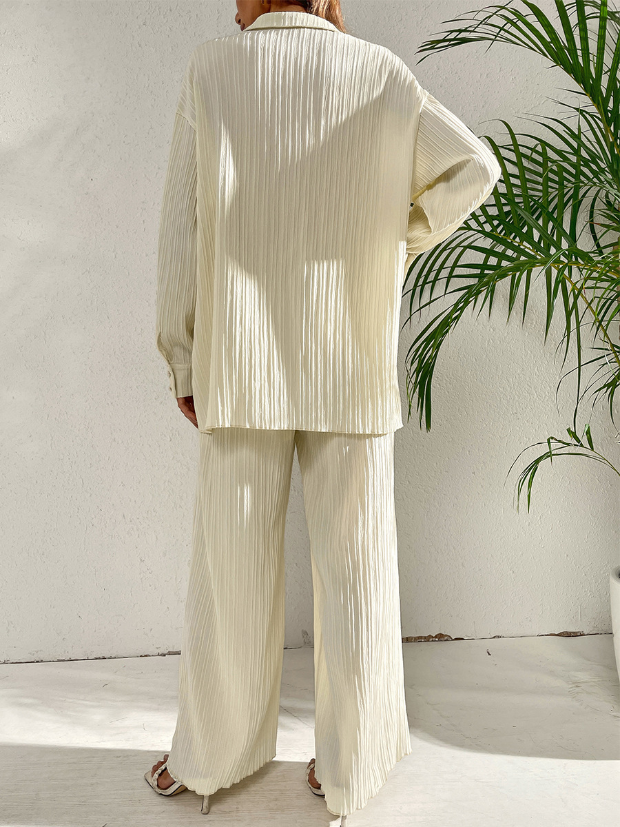 546g Weight Long Sleeve Sleeve Length 4-Way Stretch Fabric, Cotton Silk, Polyester Fabric Type Pant Co-ord Set Sets Type 2 Piece Set Quantity Daily Occasion Breathable Function Regular Fit Fit Type Solid Color Pattern Spring, Autumn Season Women'S Gender Patchwork Design Fashion Style Daily Women'S Fashion Solid Color 4-Way Stretch Fabric Cotton Silk Polyester Patchwork Pant Co-ord Set Pants Sets 7