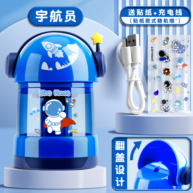 máquina de afilar lápiz automático, cuchillo de lápiz eléctrico, cuchillo de lápiz giratorio, cuchillo de lápiz automático de gran calibre especial para estudiantes de primaria