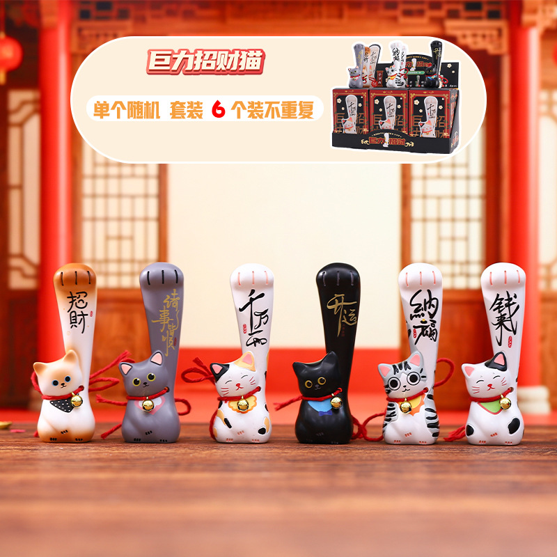 小紅書で人気の猫型PAI小物、毎日のお供、ブラインドボックス、クリエイティブな漫画フィギュア、デスクトップデコレーション、ギフト