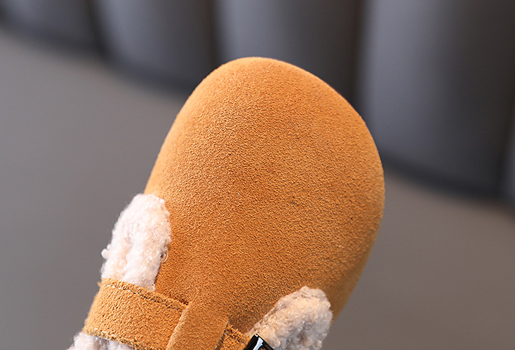 Barns bomullsskor plyschisolering vinterpäls och bönor tjejer med prinsessskor,_voghion.com