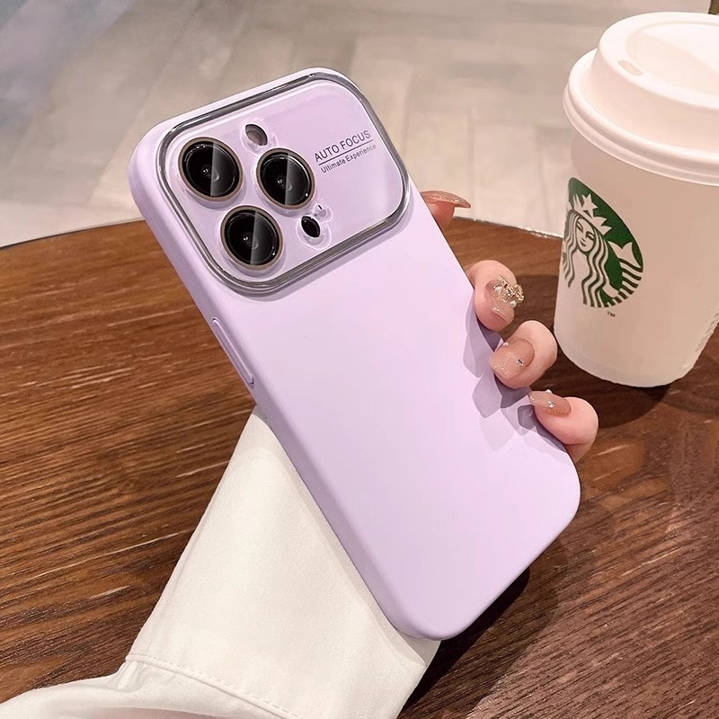 iPhone15携帯電話ケースに適した大きな窓液体シリコーンオールインクルーシブガラスレンズフィルムApple 14落下防止ソフトカバー|undefined