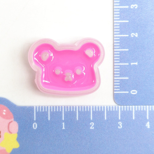Acrylic drip oil diy jewelry frosted bear beaded bear hair rope diy material hair accessories wholesale