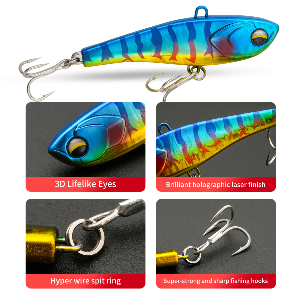 Señuelo Duro VIB para Pesca 16g 34g, Sumergido para Agua Dulce image 4