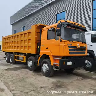出售99新8.5米400马力前四后八渣土车陕汽德龙F3000后翻自卸车