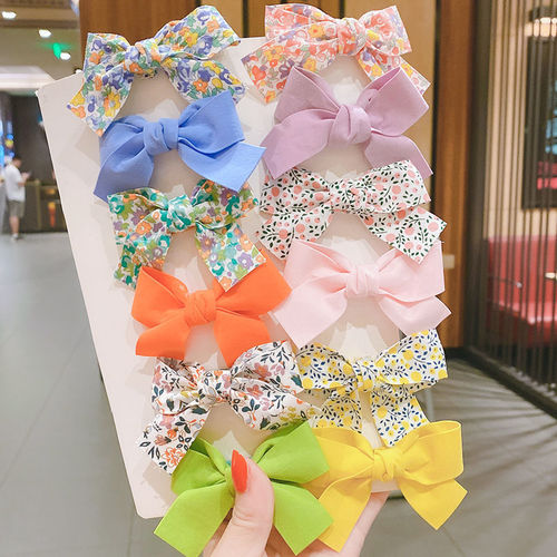 Korean style children's bow hair clip cute girls side clip hair accessories clip little girl headwear baby hair clip