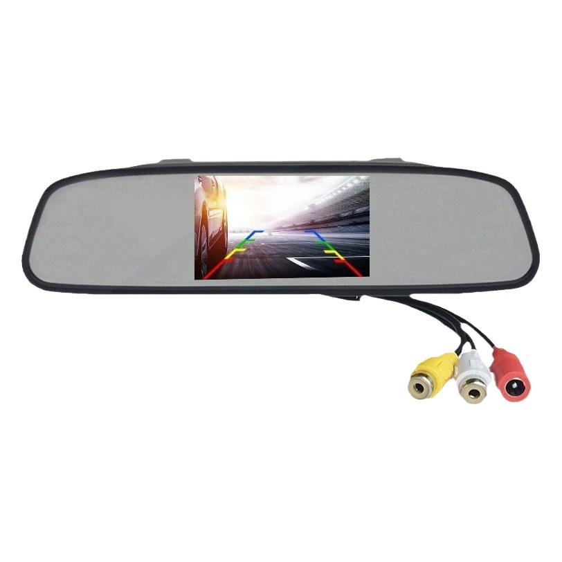 Длинный фонарь номерного знака Камера заднего вида 4,3-дюймовый дисплей зеркала заднего вида Модуль приема беспроводной передачи с реверсивным приоритетом