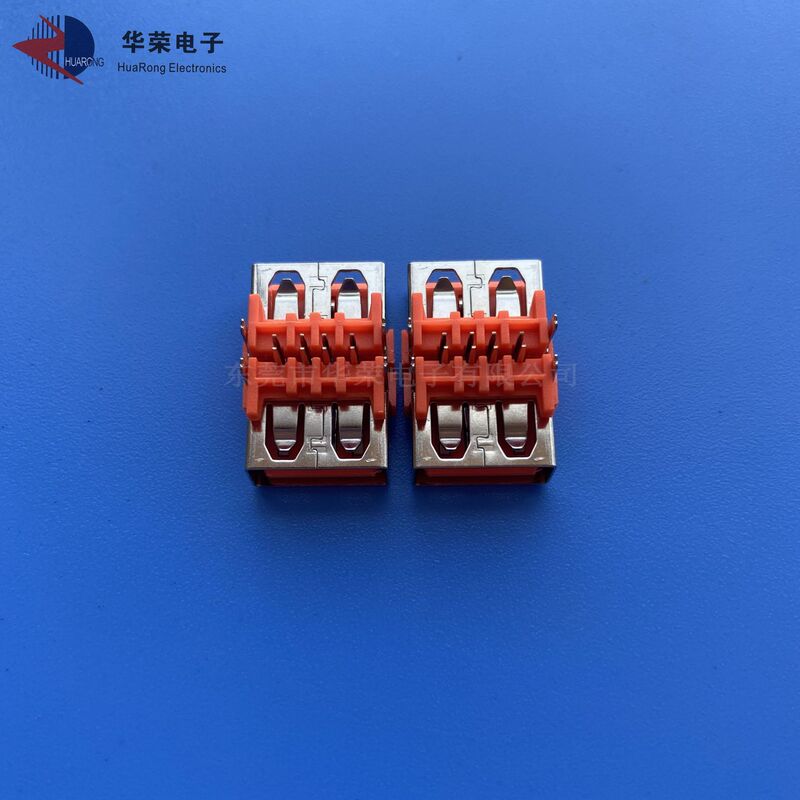 Supply usb A female short body 10.0 flat female seat AF90 degree red glue bent USB connector socket Supply usb A female short body 10.0 flat female seat AF90 degree red glue bent USB connector socket