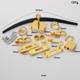 Spot Wholesale Kelly Bag Hardware Accessories Belt Buckle Small Mini Second Generation Set Lock Combination Lock Seat Foot Nail