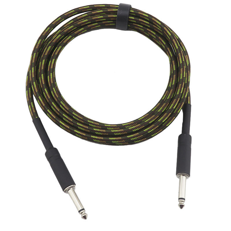工厂 吉他音频线吉他音箱乐器贝斯降噪编织连接线