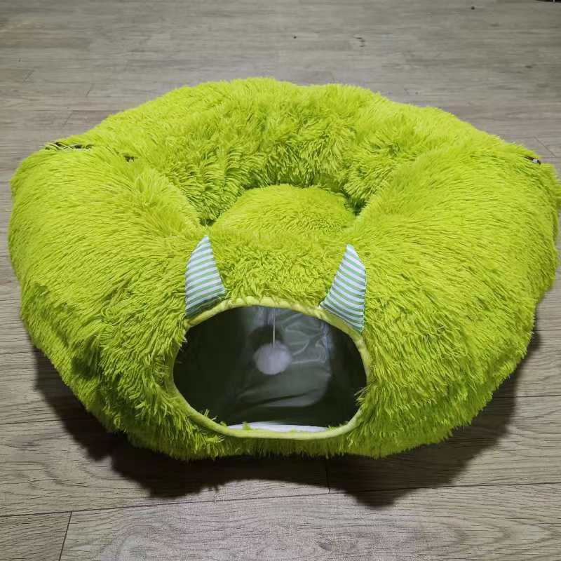 Invierno gato túnel felino calentamiento felino fel