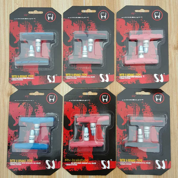 Mountain Bike Bicycle Accessories Colorful Unscented Brake Pad V Brake Pad Silent Brake Pad Riding Supplies