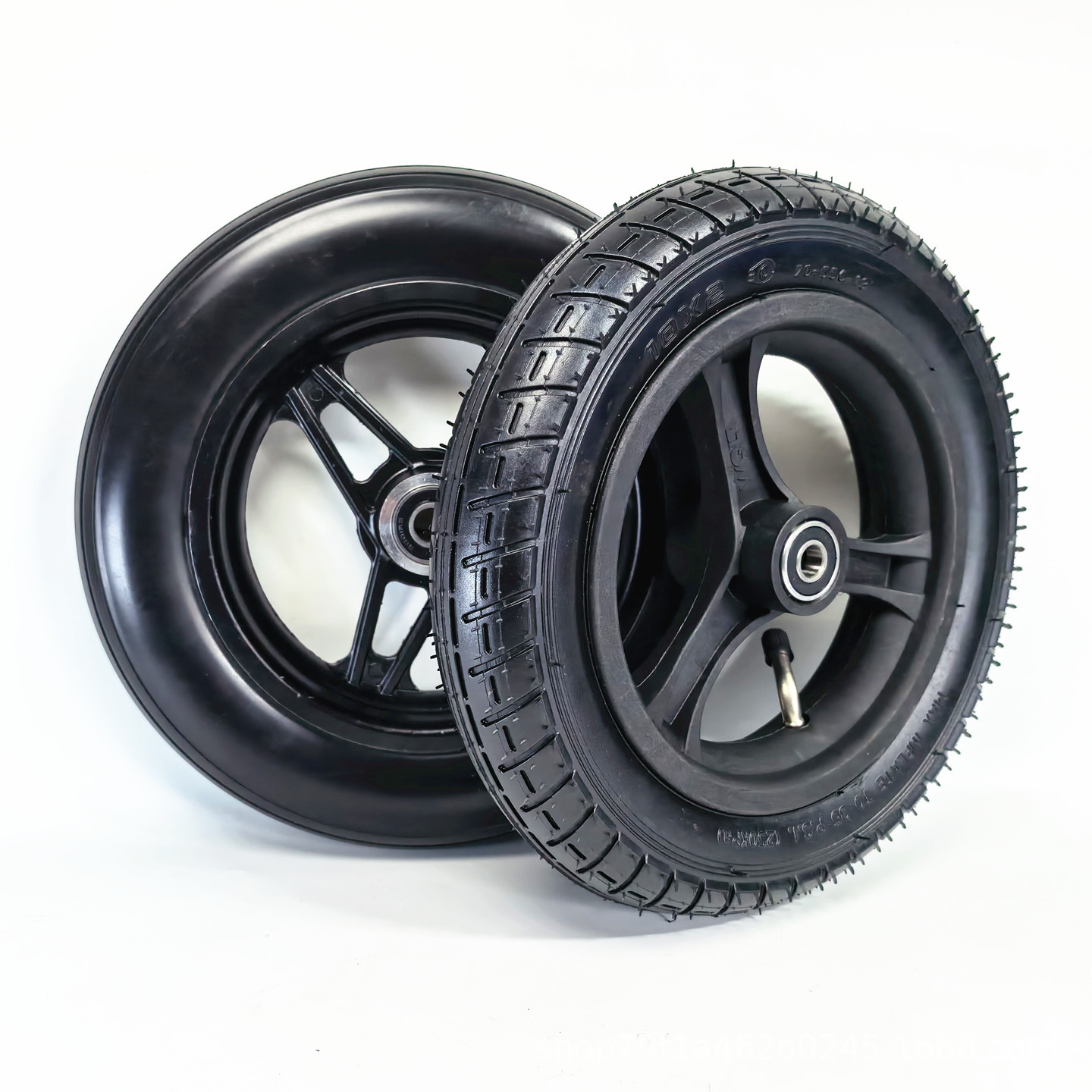 10inch Baby stroller, hand-pulled shopping cart, electric wheelchair pneumatic tire wheel assembly 10x2.0 inner and outer tire complete wheel