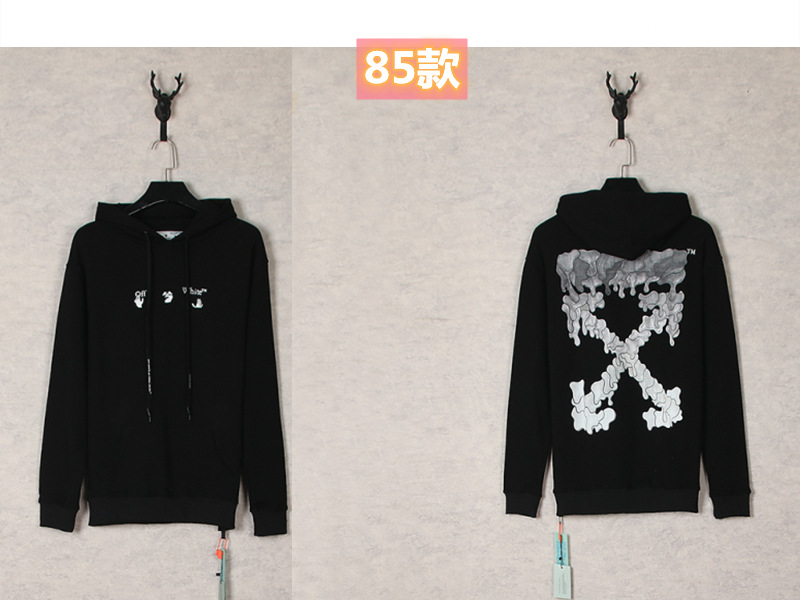 Marca de moda offwhite graffiti religioso pintura al óleo impresión de flecha hombre y mujer suelta OW pareja alta calle hoodie abrigo