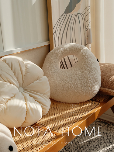 Wholesale odd cushion living room sofa pillow plush cushion soft solid color pillowcase modern minimalist bed square cushion