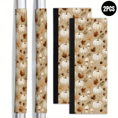Cross-Border Wholesale Pumpkin and Mushroom Print Handle Covers for Home Appliances, Refrigerator, and Microwave Oven Handles Are Available for Wholesale (Universal seat cover) - 01-1-piece-138cm368cm