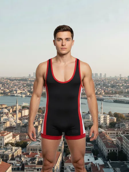 Men's multifunctional training suit, suspender jumpsuit, men's sports wrestling suit, casual fitness jumpsuit, shorts
