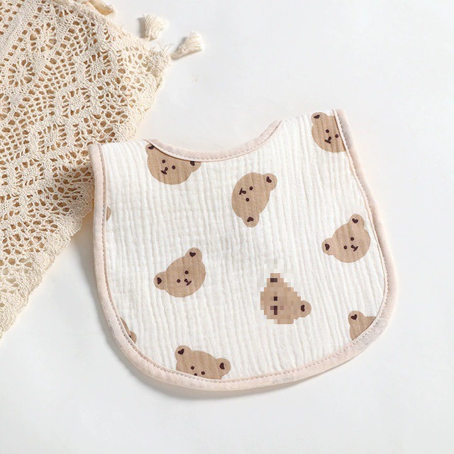 Хлопковый слюнявчик для младенца GAUSE BABY, однотонный, новорожденный, прокладка
