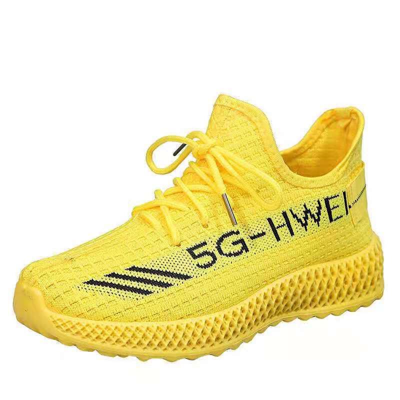 2022 New Women's Single Shoes Sports Casual Women's Shoes Flying Woven Women's Sports Shoes Korean Shoes