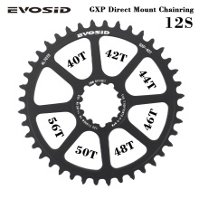 跨境 公路车牙盘12s中空一体直装单盘40/42T/46/48/50T折叠车牙盘