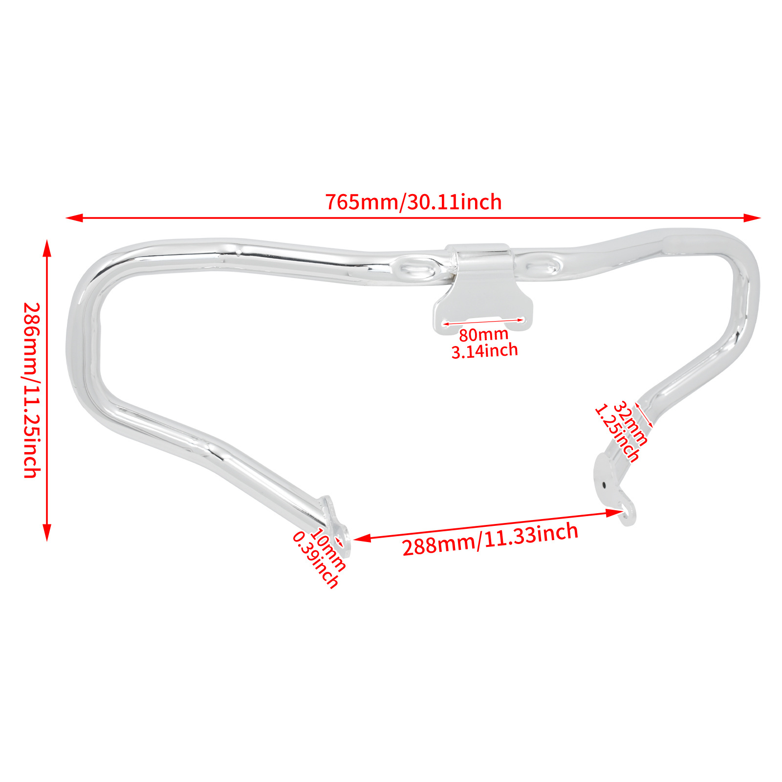 Suitable for Harley-Davidson Road Glide Dual-Light Modified Front Bumper, 14 Road King Cvo Protective Bar, Anti-Fall Bar