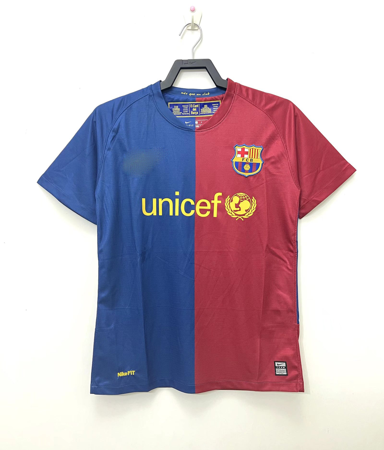 Uniforme de Fútbol Local del Barcelona Temporada 88-8912-13, Camisetas Local y Visitante 0506, Equipación de Entrenamiento Retro de Secado Rápido